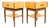 Mid Century Modern Nightstands Side Table Birch Walnut Drawer Italian End Set 2 For Sale