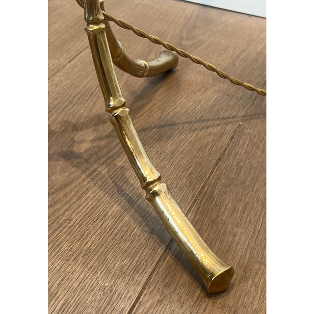 1940s Bronze faux bamboo floor lamp by Maison Bagués For Sale - Image 11 of 12