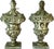 19th Century Italian Neoclassical Wooden Urns/Finials, a Pair For Sale - Image 12 of 12