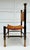 Mid 20th Century Italian Modern Mid-Century Leather and Wood Thebes-Style Chair For Sale - Image 5 of 12