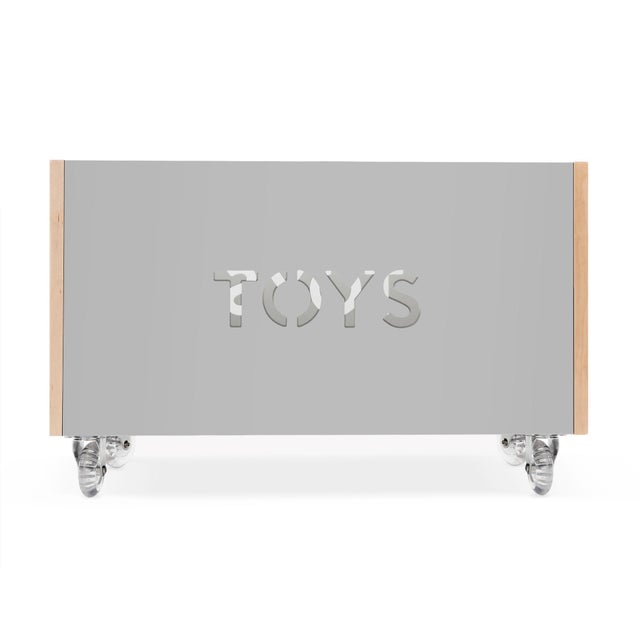 Nico & Yeye Toy Box Chest on Casters Birch Gray Chairish