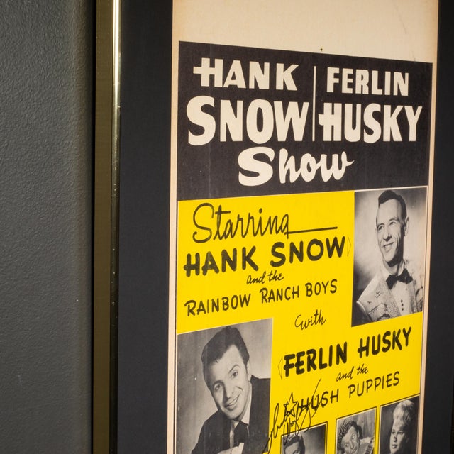 Original Boxing-Style Country Music Concert Poster, Signed by Waylon Jennings, 1965 For Sale - Image 4 of 6