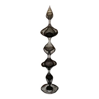 Contemporary Abstract Knitted Metal Hanging Sculpture For Sale