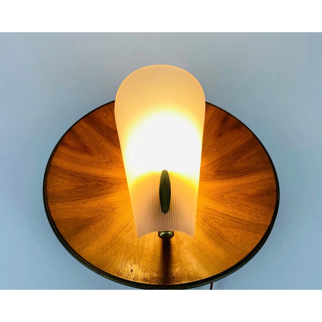 Mid-Century Modern Mid-Century Teak and Plexi Glass Wall Lamp in the Style of Stilnovo, Italy For Sale - Image 3 of 10