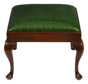 A Queen Anne Style Walnut Bench