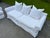 Cisco Brothers Vintage White Cotton Denim Slipcover Sofa and Lounge Chair by Cisco Brothers For Sale - Image 4 of 12