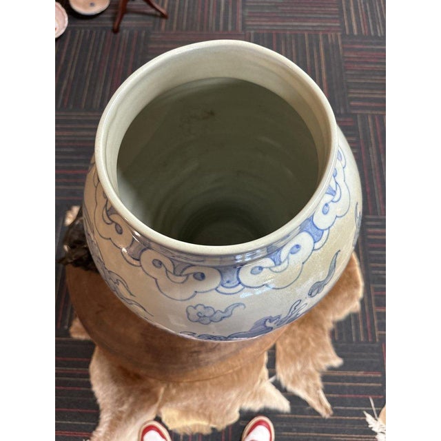 Ceramic Large Dragon Vase, South Korea, 1970s For Sale - Image 7 of 9