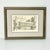 Vintage Home is pleased to offer this framed and matted lithograph of a pencil drawing. The subject is a wood covered...