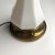 1950s Vintage 1950s Clear Glass & Milk Glass Table Lamp For Sale - Image 5 of 10
