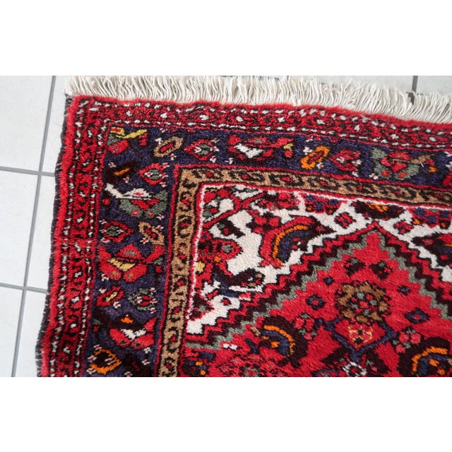1970s, Handmade Vintage Persian Hamadan Rug 3.3' X 4.6' For Sale - Image 9 of 14