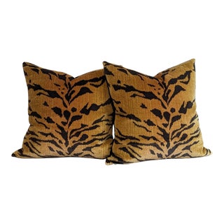 Clarence House Tanzania Tigre Pillows - Set of 2 For Sale