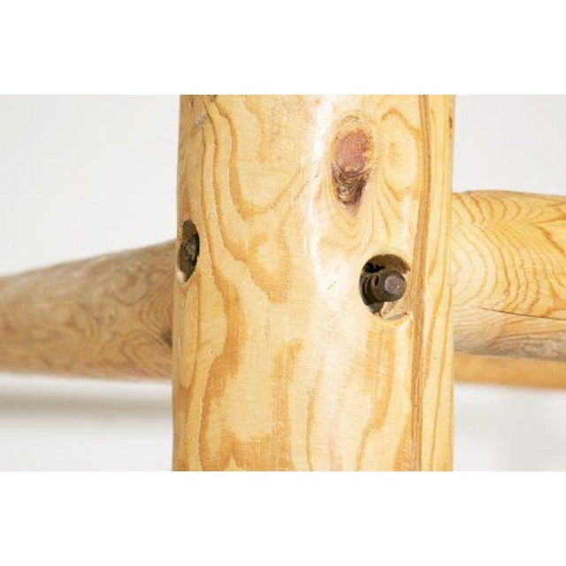 Vintage Adirondack Log King Bed For Sale - Image 4 of 7