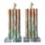 Vintage Faux Bamboo Lamps on Lucite Plinth - A Pair For Sale