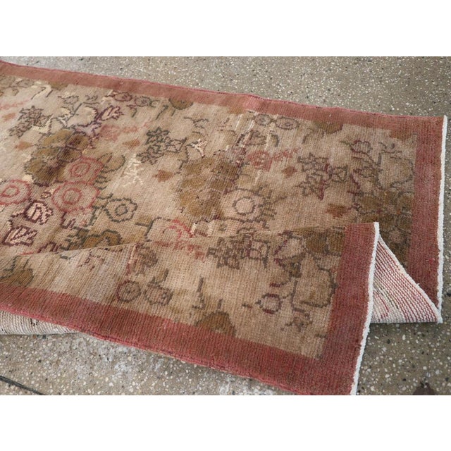 Beige Galerie Shabab Collection Mid-20th Century Turkish Anatolian Throw Rug For Sale - Image 8 of 9