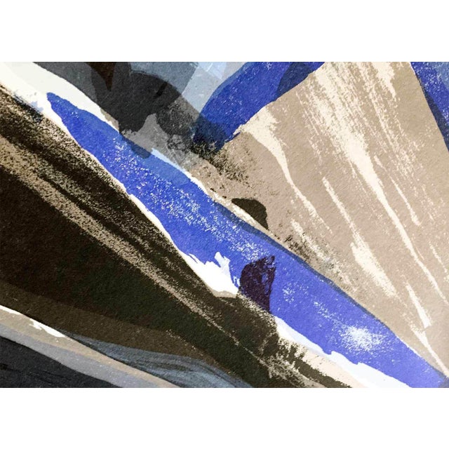 Mid-Century Modern Bram Van Velde Original Lithograph, 1975 Ltd Ed. With Custom Archival Frame For Sale - Image 3 of 5