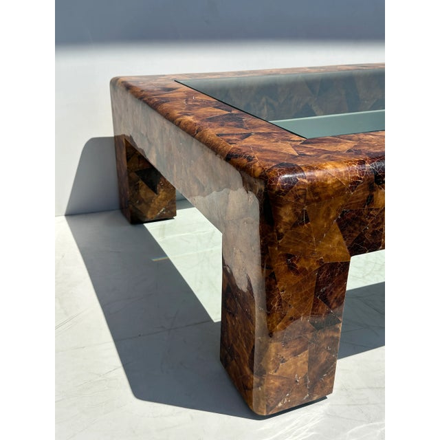 1980s 1980s Signed Karl Springer Penshell Coffee Table For Sale - Image 5 of 12