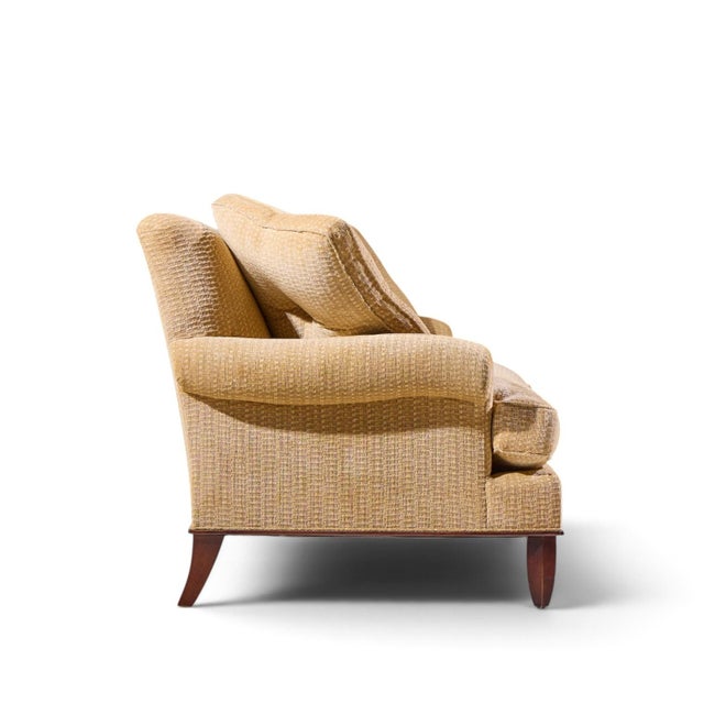 Beige Barbara Barry for Baker Furniture Roll Arm Sofa For Sale - Image 8 of 9