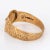 Metal Vintage Buckle Ring 9k Yellow Gold Wide Band Estate Fine Jewellery size 10.5 For Sale - Image 7 of 7