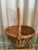 French French Wicker Harvest Basket For Sale - Image 3 of 5