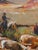 Figurative 1970s Signed Southwestern Landscape Oil Painting, Framed For Sale - Image 3 of 5