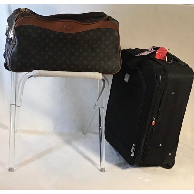 1970’s Modern Lucite Folding Luggage Rack Valet Stand Chairish