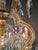 Brass 1920s Art Nouveau Maria Theresa Crystal Chandelier Lustre Brass Glass Antique For Sale - Image 8 of 9