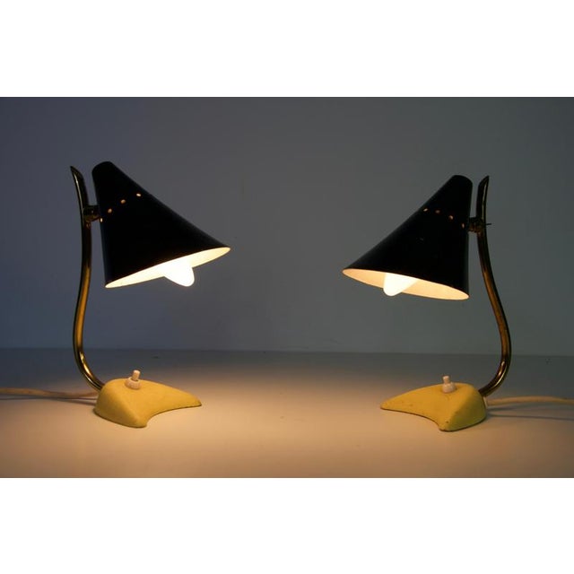 Mid-Century Modern Italian Brass Table Lamps, 1960s, Set of 2 For Sale - Image 14 of 15
