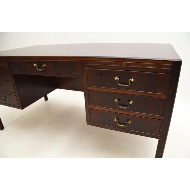 Danish Desk attributed to O. Bank Larsen, 1950s For Sale - Image 13 of 15