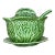 Vintage Regency Portuguese Cabbage Leaf Tureen with Ladle and Underplate- 3 Pieces For Sale