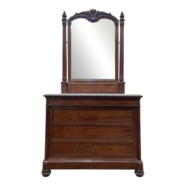Napoleon III Mahogany Commode For Sale