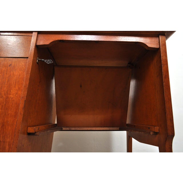 1950s Mid-Century Modern Magic Oak Desk, 1950s For Sale - Image 5 of 18