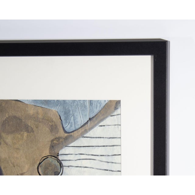 Abstract Mixed Media Painting by Walter Sorge For Sale - Image 4 of 8