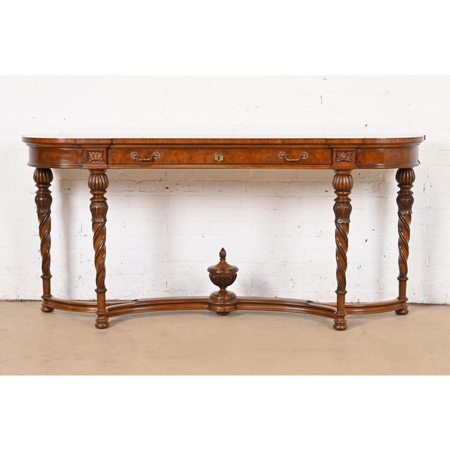 A gorgeous French Regency Louis XVI style console table, entry table, or buffet server By Karges Furniture USA, Circa...