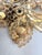 Hollywood Regency Mid‑Century Hobé © Layered Gilt Filigree and Rhinestone Floral Spray Brooch For Sale - Image 3 of 10
