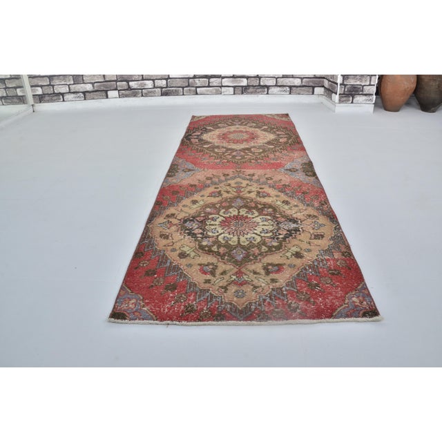 Turkish 1950s Geometric Bohemian Area Carpet For Sale - Image 3 of 10