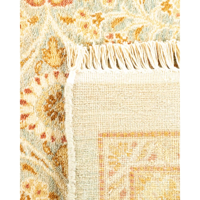2000 - 2009 Mogul, One-of-a-Kind Hand-Knotted Area Rug in Light Blue, 8' 1" x 8' 4" For Sale - Image 5 of 8