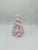 Glass Vintage Pink Art Glass Christmas Tree For Sale - Image 7 of 9