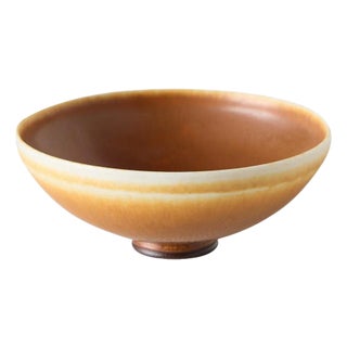 Small Stoneware Footed Bowl by Berndt Friberg For Sale