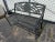 This bench is cast in aluminum. It bears the state seal of Texas on the back. The seat is made of aluminum slats. Height:...