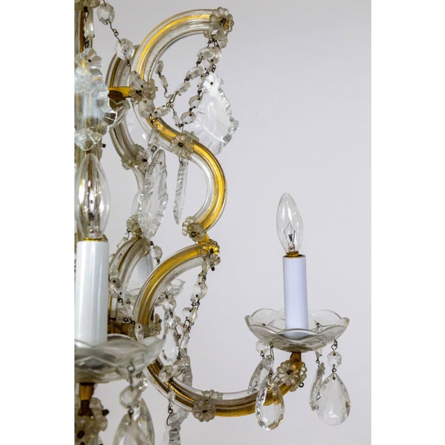 1950s Maria Theresa 6-Light Chandelier For Sale - Image 4 of 11