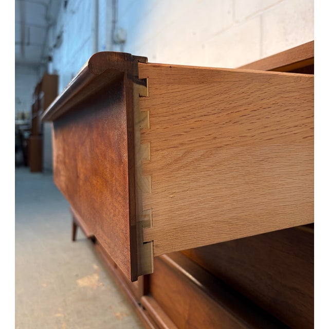 Mid 20th Century Modern Lane "Rhythm" Walnut Credenza For Sale - Image 10 of 14