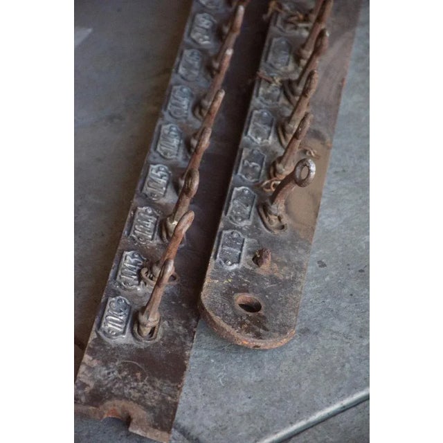 Antique Cast Iron Racks, 1900s, Set of 2 For Sale - Image 4 of 6