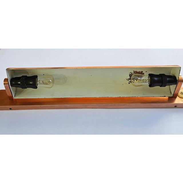 Copper Art Deco Copper Wall Lamp, 1930s For Sale - Image 8 of 18