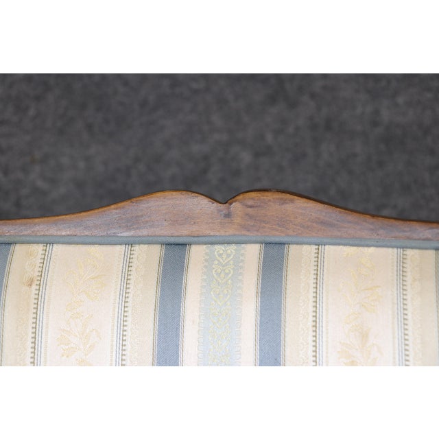 6 French Art Deco Mustache Back Dining Chairs Attributed to Jules Leleu For Sale - Image 9 of 15