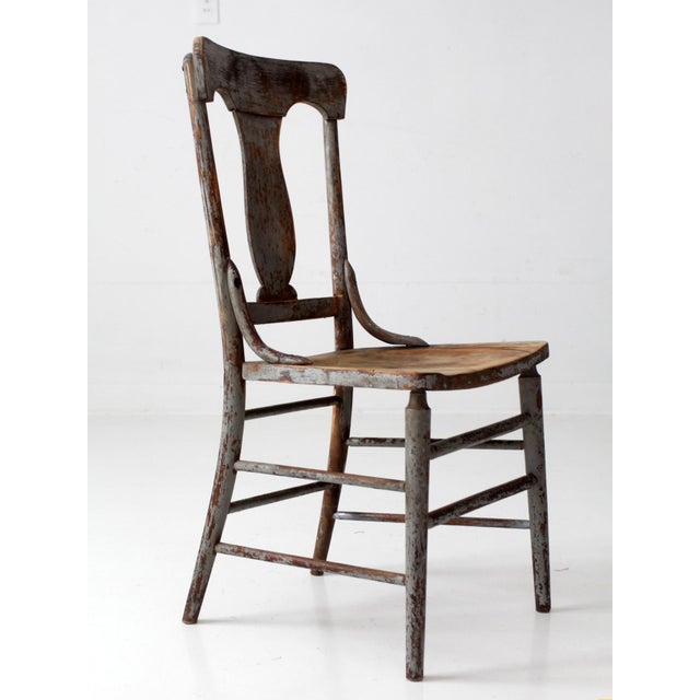 Antique 19th Century Painted Lyre Back Chair For Sale - Image 17 of 17