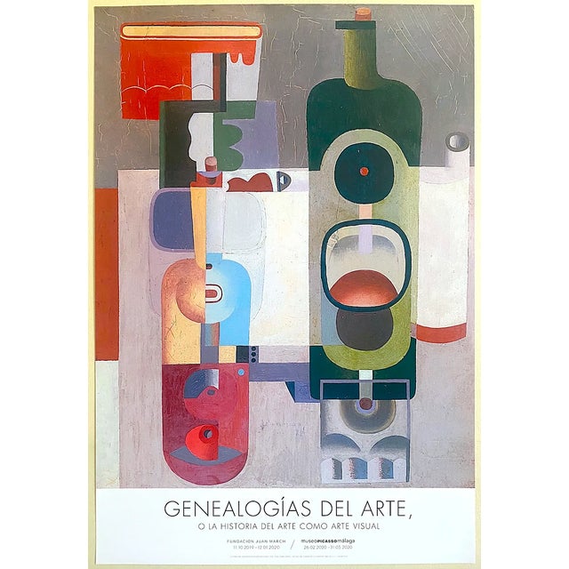 Le Corbusier Offset Lithograph Print Modernist Spain Exhibition Poster " Deux Bouteilles " 1926 For Sale - Image 10 of 10