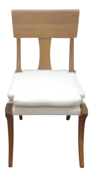 Modern Klismos Chair With Upholstered Seat