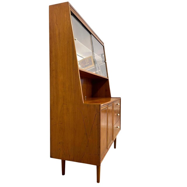 Mid-Century Modern Vintage Mid Century Modern Kipp Stewart for Drexel Declaration China Cabinet Hutch. For Sale - Image 3 of 12