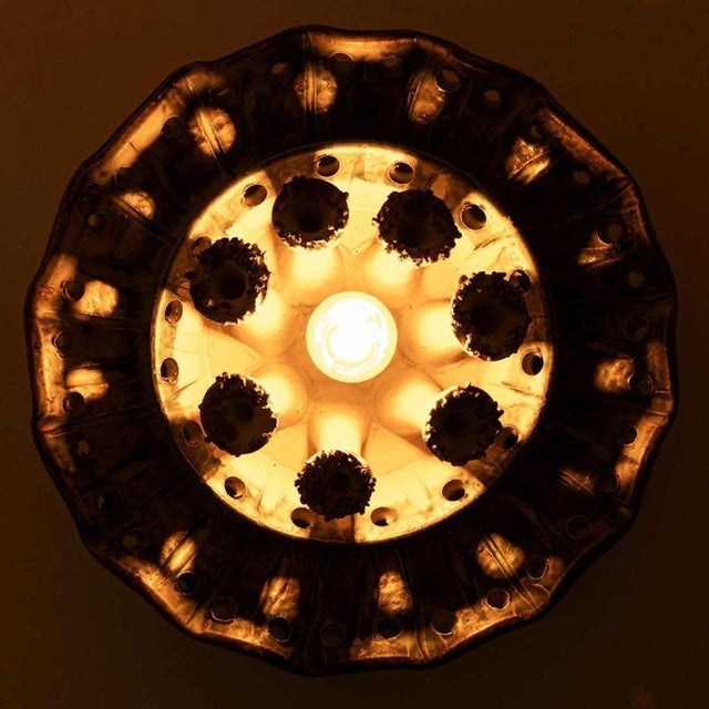Vintage Danish Ceramic Wall Light in the style of Axella, 1970 For Sale - Image 9 of 13