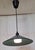 Vintage Pendant Lamp with Perforated Green Metal Shade and White Glass Undershade, 1980s For Sale - Image 3 of 6